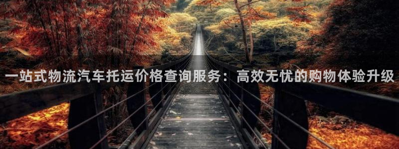 ,优游国际龙虎：一站式物流汽车托运价